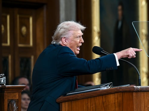 Donald Trump's State of the Union hails US economy, rounds on Democrats