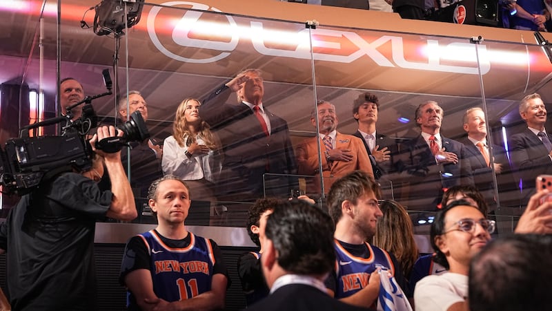 Trump greeted with boos at NBA Finals in Madison Square Garden
