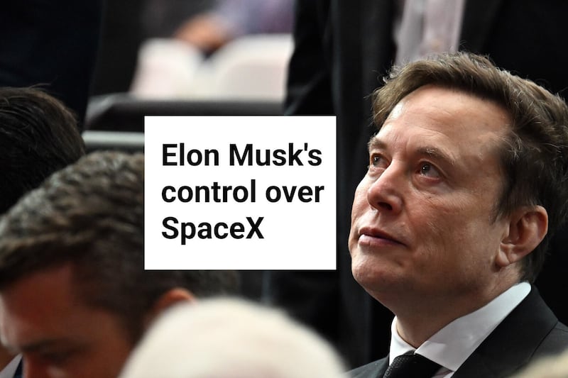 Elon Musk's control over SpaceX