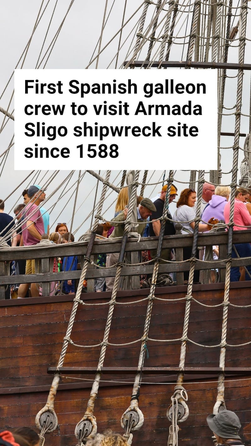 First Spanish galleon crew to visit Armada Sligo shipwreck site since 1588