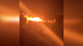 Eyewitness footage captures moment of Gaza hospital blast