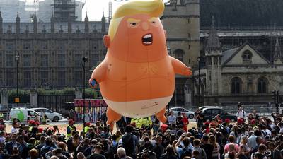 Tens of thousands on UK city streets in Donald Trump protests