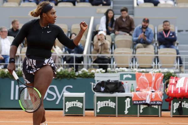 Serena Williams gets over wretched start to progress in Paris
