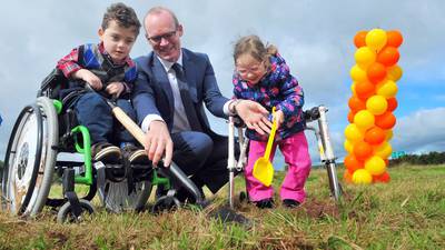 Coveney turns sod on Cork centre for children with disabilities