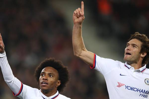Willian’s bouncer lifts Chelsea’s youngsters on the road in Lille