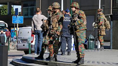 Brussels on high alert after two policemen stabbed