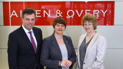 Law firm Allen and Overy to create 100 new jobs in Belfast