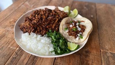 A traditional Mexican dish with lamb, spices and a hint of mezcal