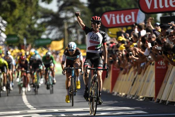 Tour de France: Dan Martin takes stage six after thrilling finish