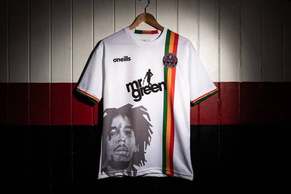 Bohemians ditch Bob Marley jersey due to image rights issues
