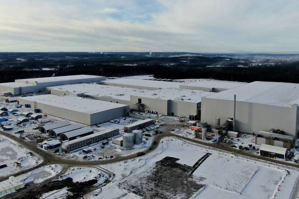 Sweden’s Northvolt battery plant sparks into life in first for Europe