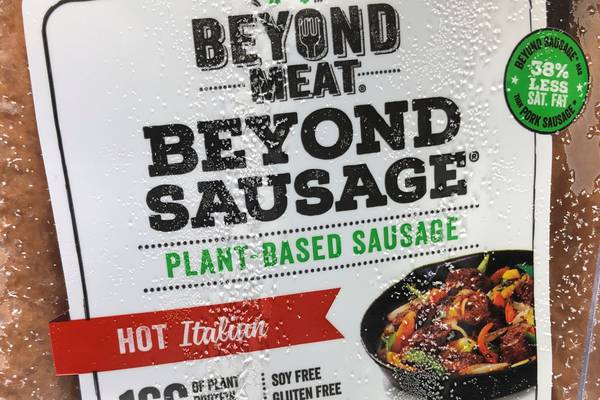 Beyond Meat shares hit record high as faux-meat maker’s forecast tops estimates