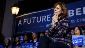 Susan Sarandon wins the crowd at Sanders rally