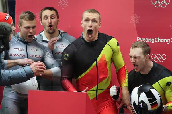 ‘Did we tie?’: Canada and Germany share two-man bobsleigh gold