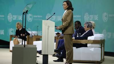 Cop28: US makes claim to be leaders in climate action despite oil and gas output hitting record levels 