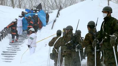 Japan avalanche leaves eight students feared dead