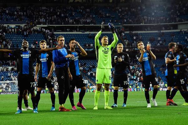 Real Madrid’s progress hangs in balance after draw with Club Brugge at Bernabeu