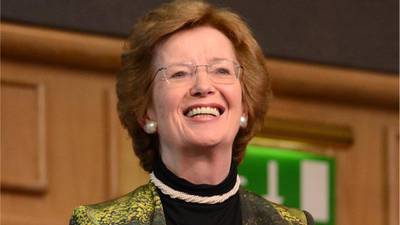 Mary Robinson to become UN special envoy for climate change