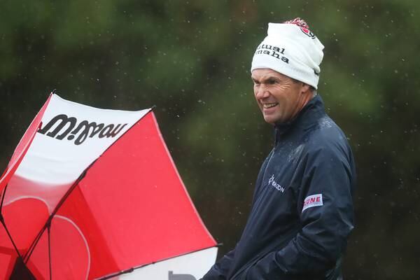 Pádraig Harrington battles into contention on wicked day at Dunhill Links