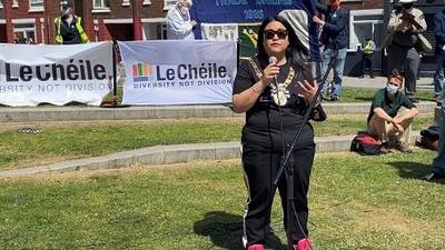 ‘Differences should be celebrated’: Chu gives speech at anti-racism rally
