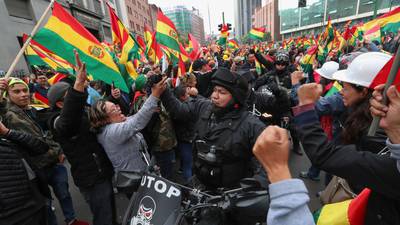 Evo Morales hits out at ‘coup’ as he resigns after protests