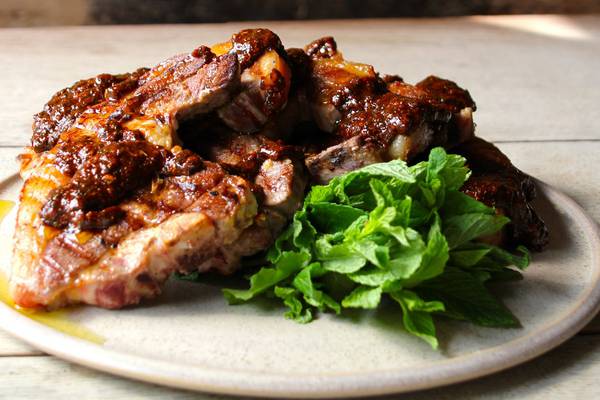 North African spiced lamb chops