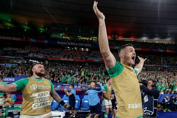 Johnny Sexton on Ireland’s win: ‘It’s right up there but we’ve got to make it count now’