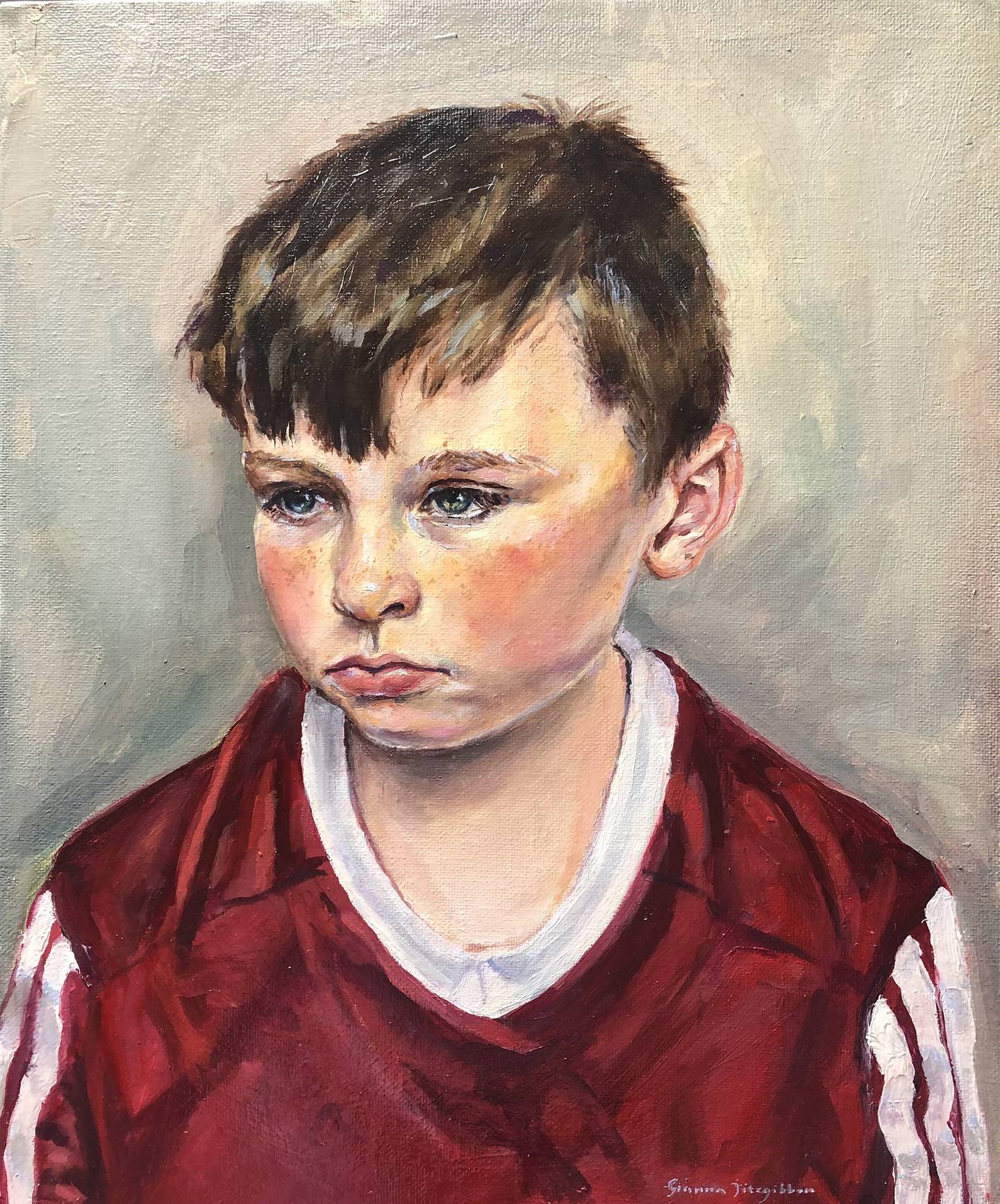 Gianna Fitzgibbon (Kerry), Portrait of my Baby Brother, oil on canvas