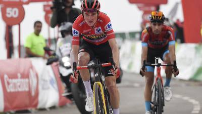 Controversy as Roglič wins stage 17 at Vuelta but drops race leader and team-mate Kuss