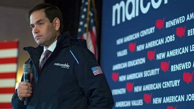Marco Rubio casts himself as the alternative to Donald Trump
