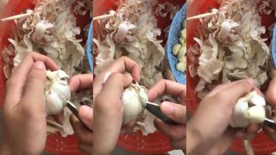 A garlic-peeling hack has set the internet on fire. So we gave it a go