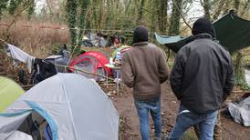 Occupants of a migrant camp attacked in Dublin