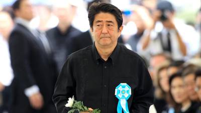 Shinzo Abe heckled on 70th anniversary of Okinawa battle