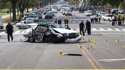 Video: Driver shot dead in car chase near US Capitol