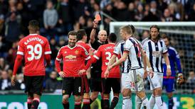 Manchester United’s Juan Mata apologises for first red card