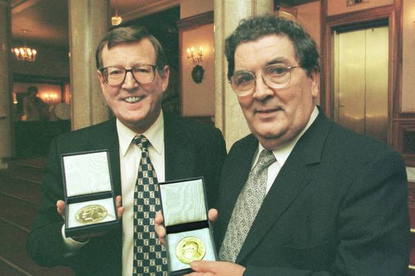 British state papers: Trimble did not trust Nobel Peace Prize co-recipient Hume