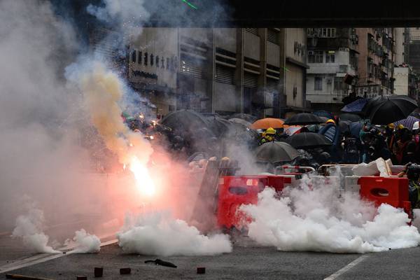 Hong Kong government warns of danger after weekend of violence