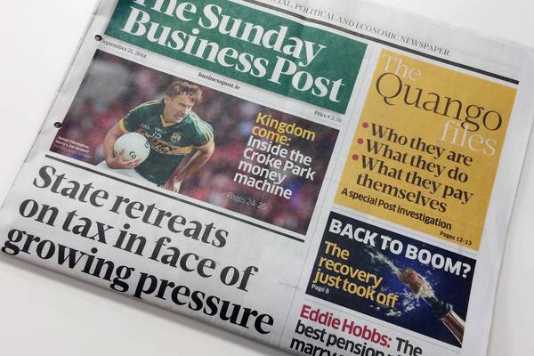 O’Coineen recruits Galway media investor for ‘Sunday Business Post’ deal