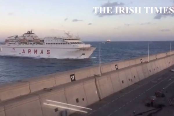 Passenger ferry crashes into port wall in Gran Canaria