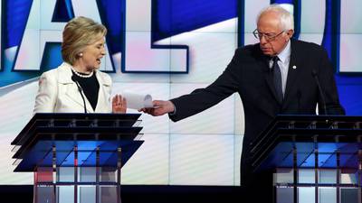 Hillary Clinton and Bernie Sanders clash in fiery NY debate