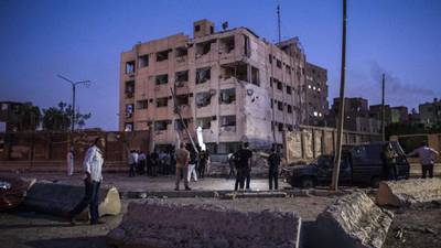 Car bomb explodes near Cairo security building