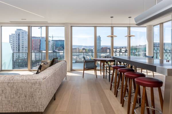 Live beside the Edge in docklands penthouse for €1.7m