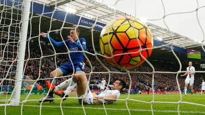 Jamie Vardy claims 10th goal of  season as Leicester’s fine start rolls on