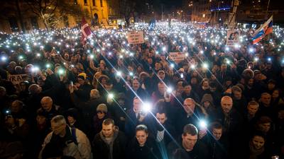 New generation of protesters links Slovakia with 1989 spirit