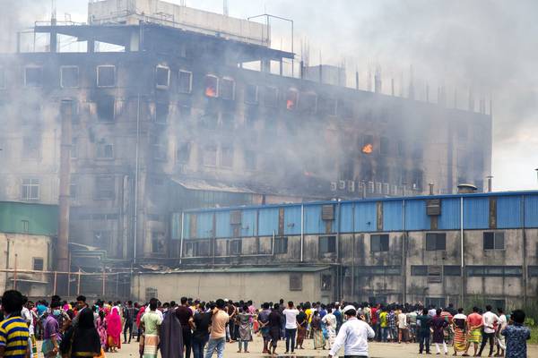 Bangladesh factory fire kills at least 52 and injures 20