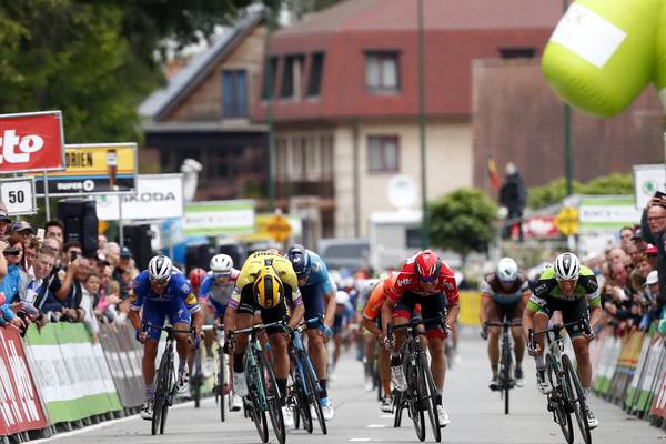 Sam Bennett shows no let-up with third stage win in Belgium