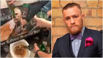 Pub staff film themselves pouring Conor McGregor’s whiskey down toilet