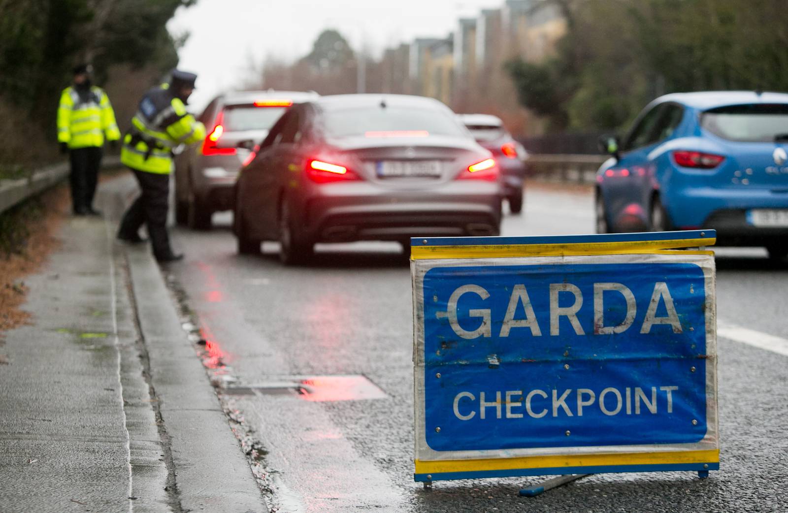 11/01/2021  
A Garda Checkpoint on the Navan Road during the Covid 19 Coronavirus pandemic, Dublin.
Photo:Gareth Chaney/Collins