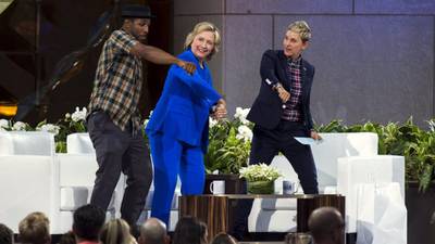 Clinton and Bush turn to TV to show softer sides