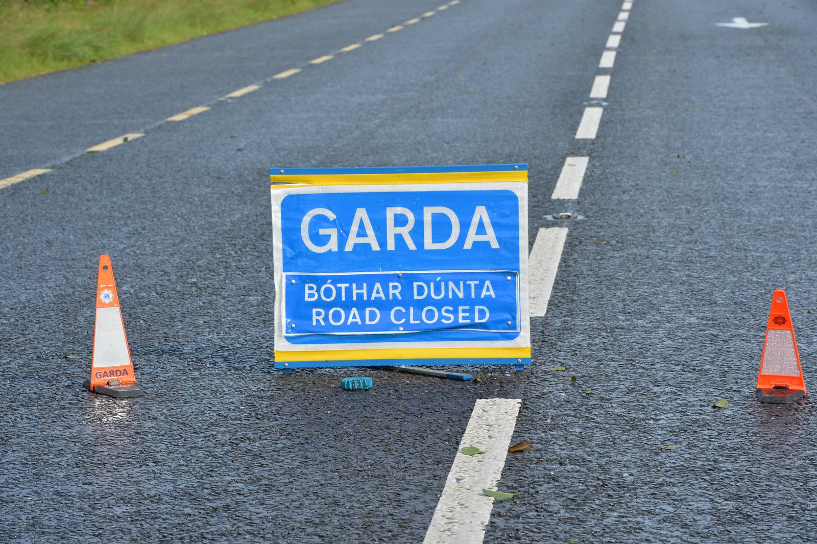 21/07/2017 -- Generic Garda traffic accident road signs search words crash collision Gardai road block
Photograph: Alan Betson / The Irish Times